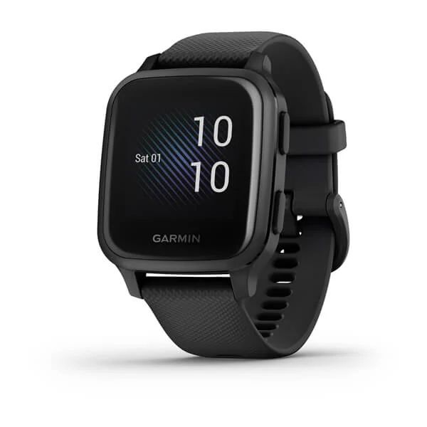 Часы Garmin Venu Sq Music Edition черный с серым алюминиевым безелем
